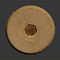 Wooden Spool Of Blue Thread For Daily Sewing And Craft Use
