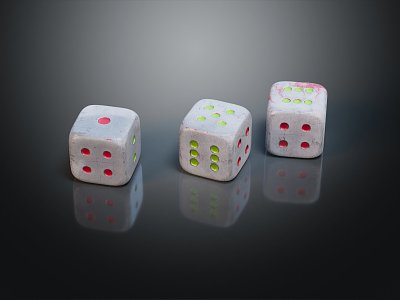 modern dice sieve color sieve plastic sieve 3d model