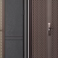 Modern security door security door armored door combination 3d model