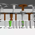 Various Modern Design Columns Featuring Wooden White And Decorative Styles On