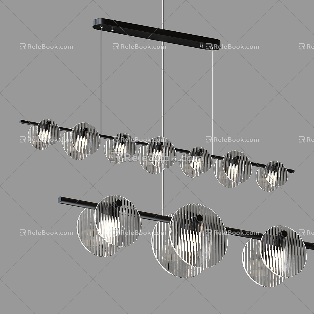 Modern Simple Glass Chandelier Glass Chandelier Decorative Chandelier Simple Chandelier Living Room Chandelier Dining Room Chandelier Hall Chandelier 3d model