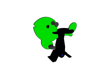 Green Cartoon Shaped Kids Playground Equipment With Fun Interactive Features 3d model