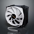 Heat sink host mechanical radiator computer radiator fan 3d model