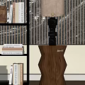 Modern Table Lamp Table Lamp Side Bookshelf 3d model