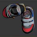PUMA Children's Multicolor Sneakers With Velcro Straps And Yellow Sole