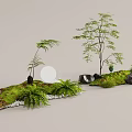 Landscape sketch 3d model
