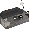 Sofa coffee table 3d model