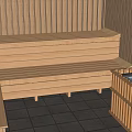 Luxury SPA Sauna Interior With Tile Walls Steam Room And Relaxation Pool