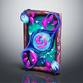 Colorful Board Game Design Featuring Blue Pink Spiral And Floral Patterns