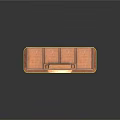 Vintage Wooden Display Cabinet With Glass Doors And Various Exhibits Inside