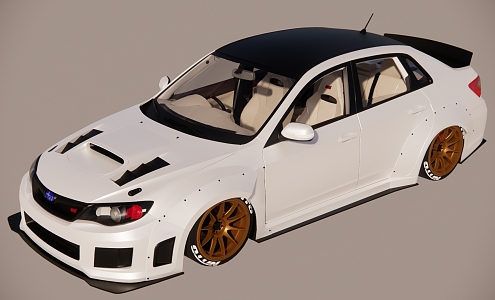 Hyundai Subaru Cars 3d model