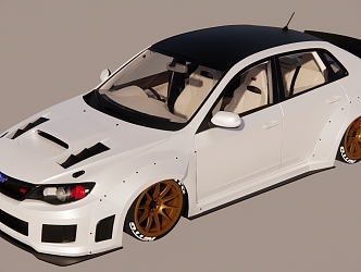 Hyundai Subaru Cars 3d model