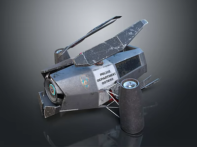 NASA Space Exploration Craft With Solar Panels Sensors And Cylindrical Structure 3d model
