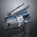 NASA Space Exploration Craft With Solar Panels Sensors And Cylindrical Structure