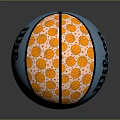 Wilson NBA Basketball with Blue and Orange Basketball Pattern Design and Logos