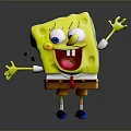 Spongebob Cartoon Spongebob Animation Spongebob Anime Spongebob Little Monster Little Monster 3d model