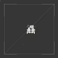 Modern Electronic Robot With Square Body Mechanical Legs Sensors And Claw Arms