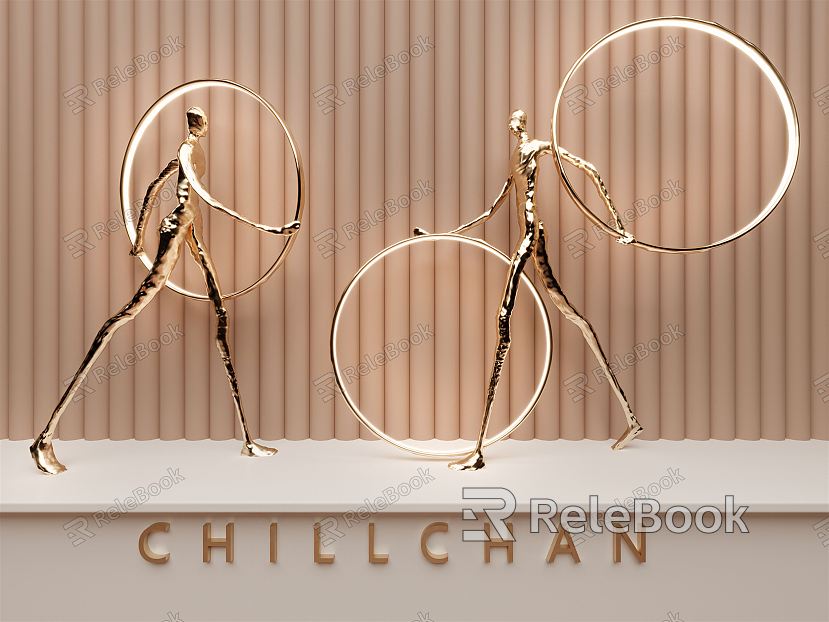 Light Luxury Sculpture Sculpture Lamps model