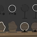 Assorted Mirrors With Diverse Shapes And Mounting Styles For Home