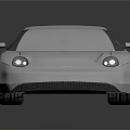 Silver Sports Car With Sleek Modern Design Two Door Body White Wheels Shiny Exterior