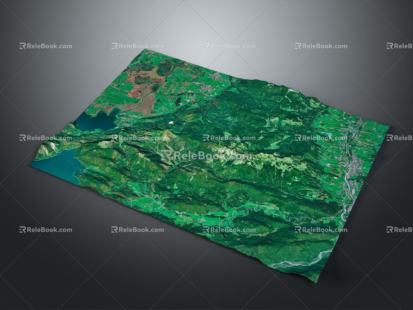 Geography, topography, mountain shape, ridge, ridge, valley, mountain range, canyon, geomorphology, mountain peak, mountain body 3d model