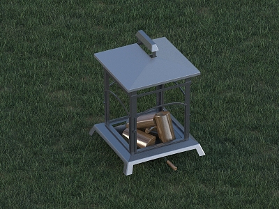 Modern oven 3d model