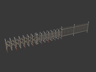 Fence fence railing 3d model