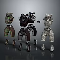 Character Costume Designs With Various Armor Tops Pants And Shoes Styles
