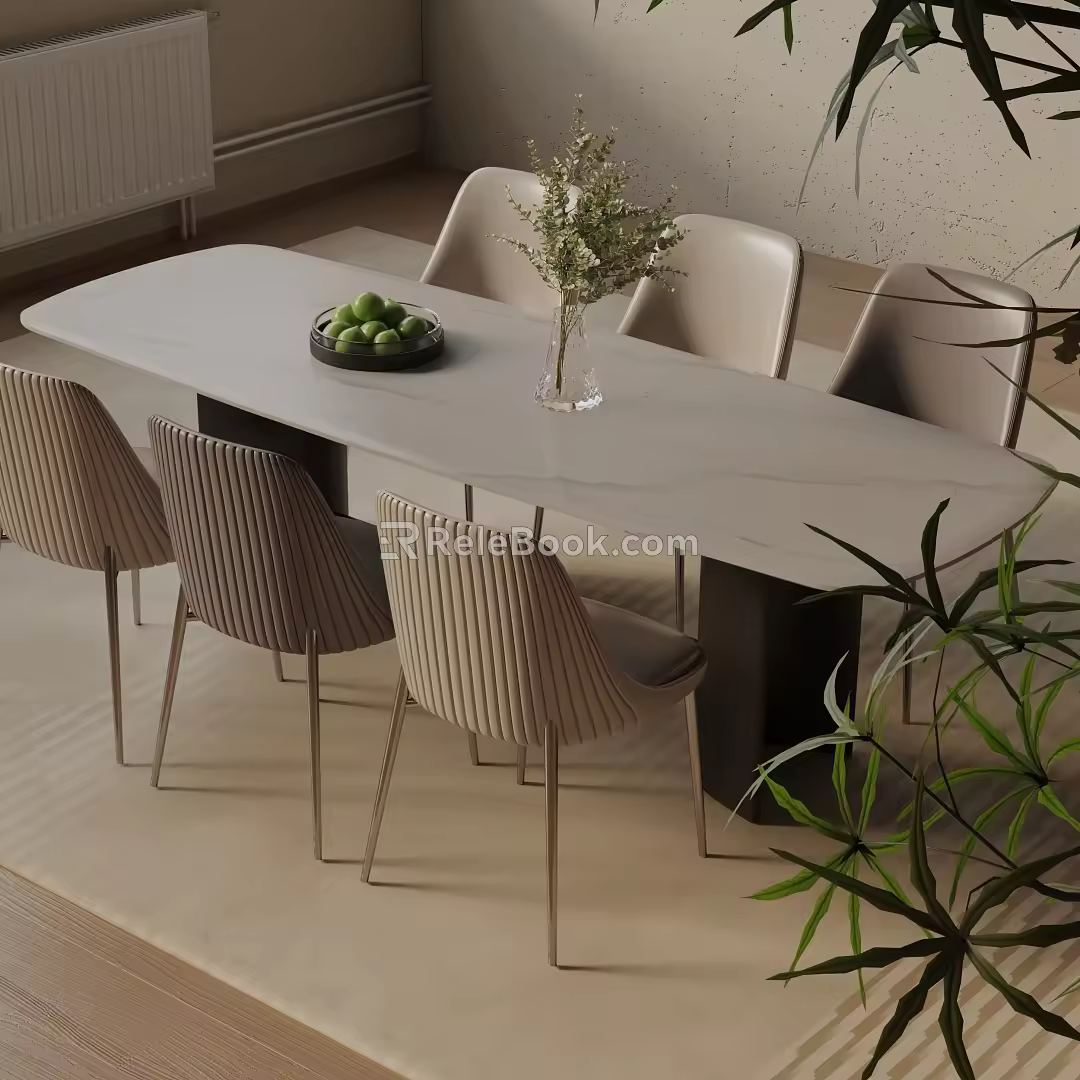 Modern table combination 3d model
