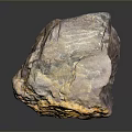 Natural Purple Yellow Raw Stone Block With Colorful Mineral Texture And Patterns