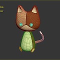 Modern Toy Muppet Toy Muppet Cat Doll 3d model