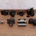Camera SLR Micro Single Polaroid Canon Fuji Polaroid 3d model