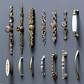 European-style handle combination 3d model