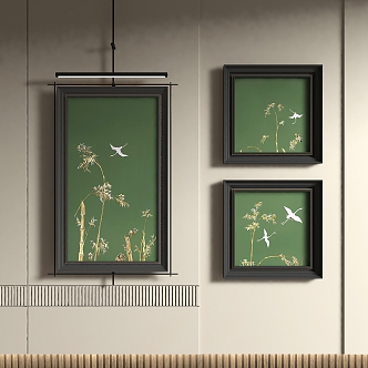 New Chinese Decorative Painting 3d model