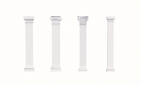 European Roman Column Component Column 3d model