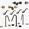 Modern Stylish Faucets With Brass Black Silver Finishes And Contemporary Designs