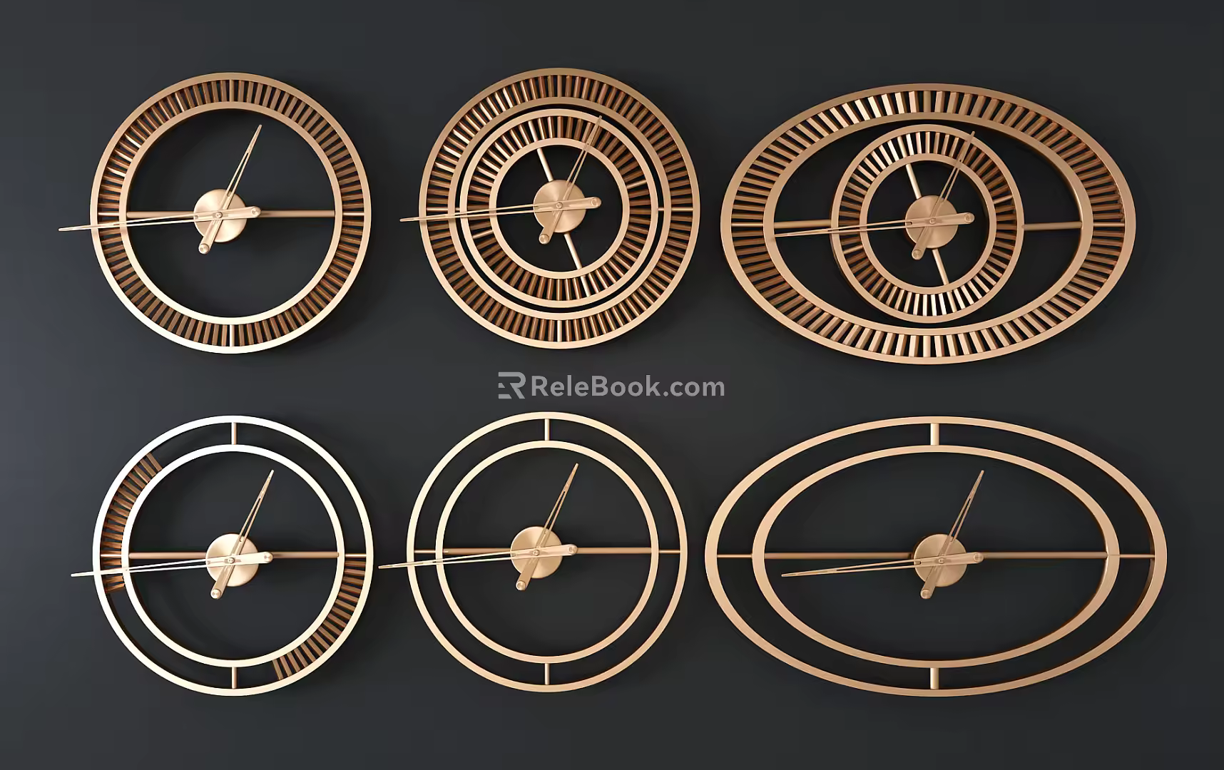 Light Luxury Clock and Watch 3d model