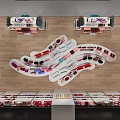 Fashion Hand Gift Specialty Store With Various Gift Items And Decorative Shelves