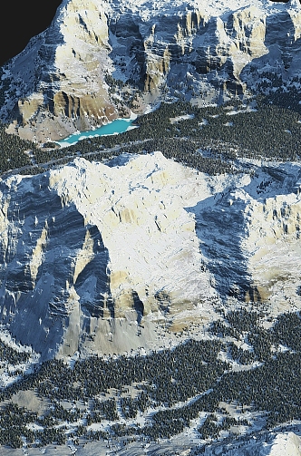 glacier snow mountain snowscape plateau river mountain lake mountain valley winter mountain peak arctic 3d model