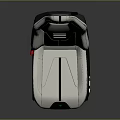 Modern White Racing Style Furniture Seat With Sleek Black Accents And Sporty Design Features