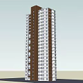Modern High Rise Apartment Building Exterior Design With Balconies And Windows
