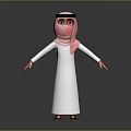 Modern Game Character Arab Virtual Character Virtual Character Movie Character 3d model