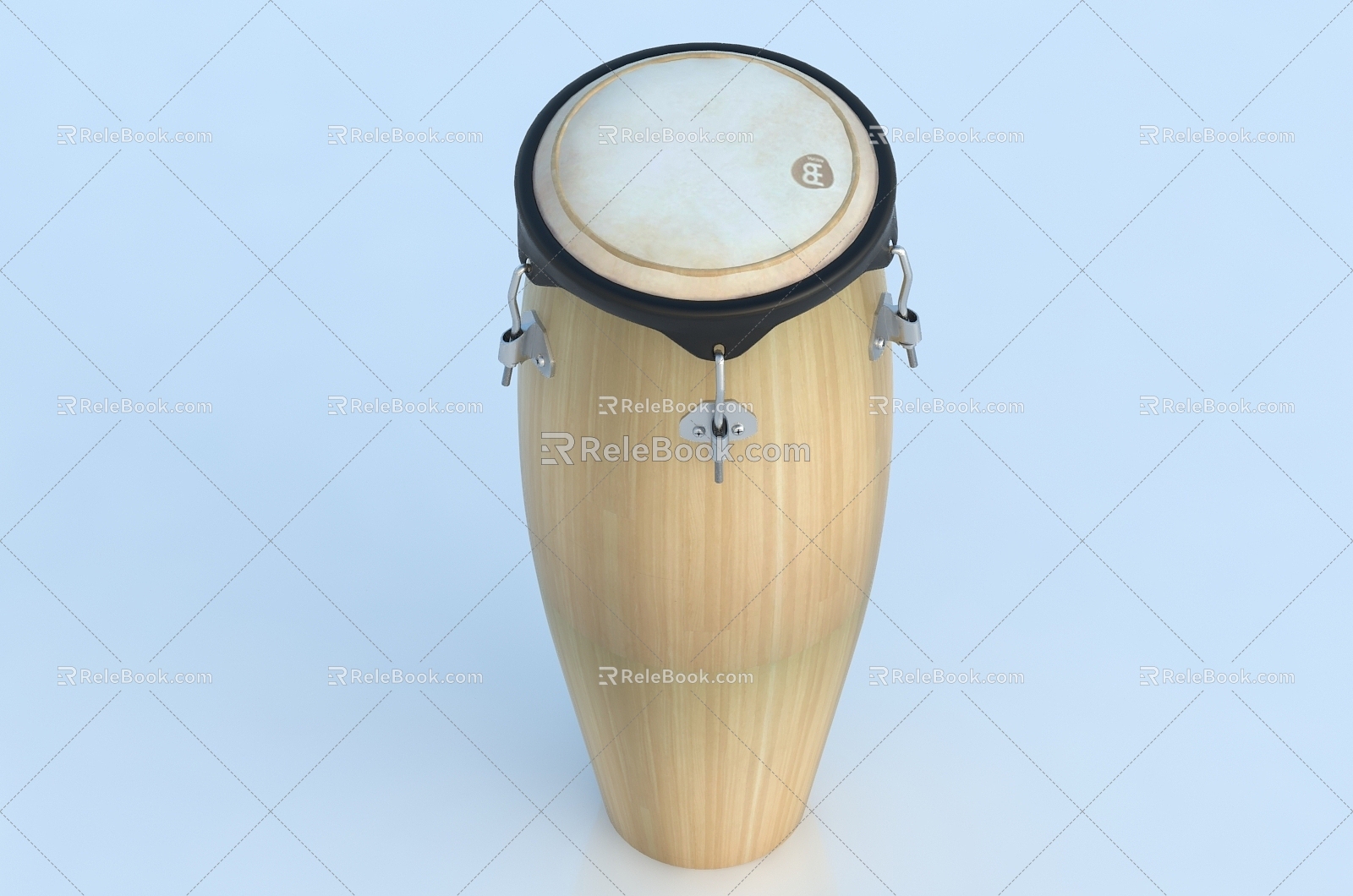 Konjia Drum Hand Drum Drum Drum Bass Big Drum Tympani Instrument 3d model