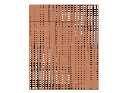 High Quality Copper Perforated Square Metal Sheet With Uniform Hole Design 3d model