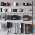 Ceiling sound wall-mounted sound floor sound amplifier small sound subwoofer 3d model