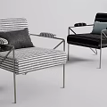 Modern Single Sofa Single Sofa Casual Chair 3d model
