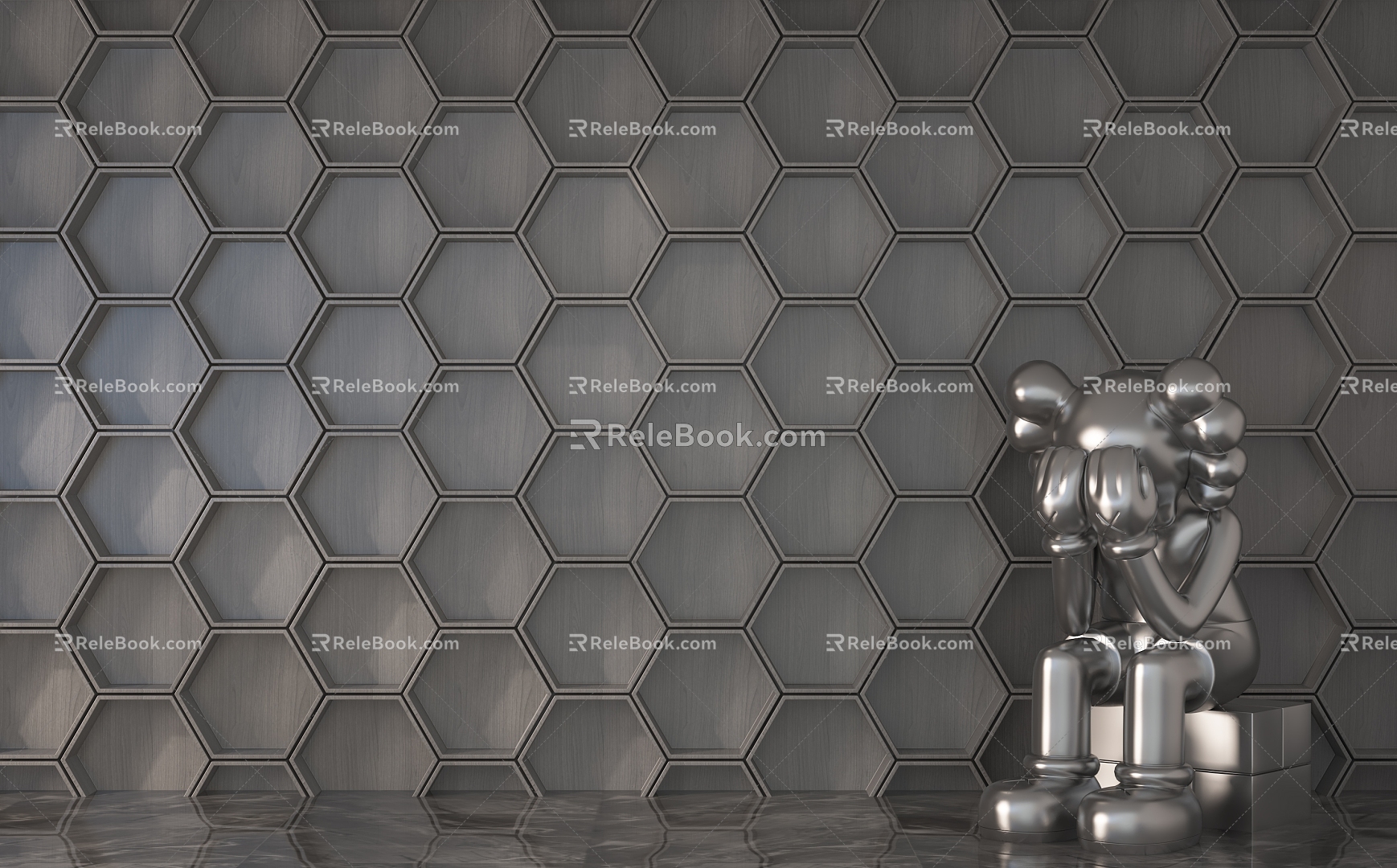 background wall 3d model