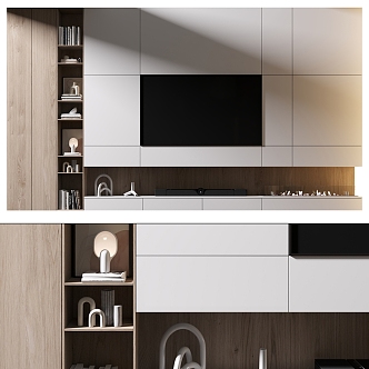 TV background wall 3d model