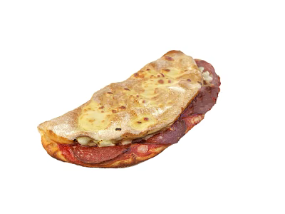 Delicious Baked Pizza Slice With Golden Crust Tomato Sauce Melted Cheese And Pepperoni 3d model