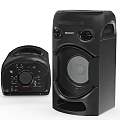 Sony Black Wireless Speaker System With LED Light And Powerful Sound Performance 3d model